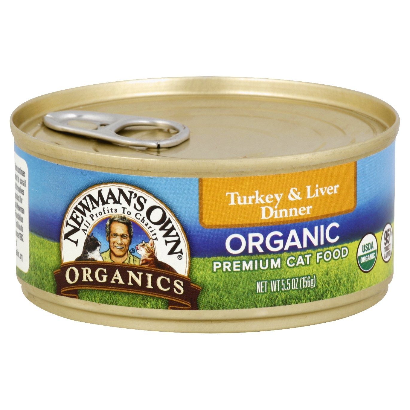 slide 1 of 1, Newman's Own Turkey & Liver Grain-Free Wet Cat Food, 5.5 oz