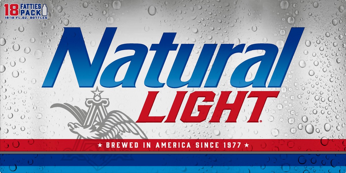 slide 3 of 6, Natural Light Fatties Pack Beer 18 ea, 18 ct