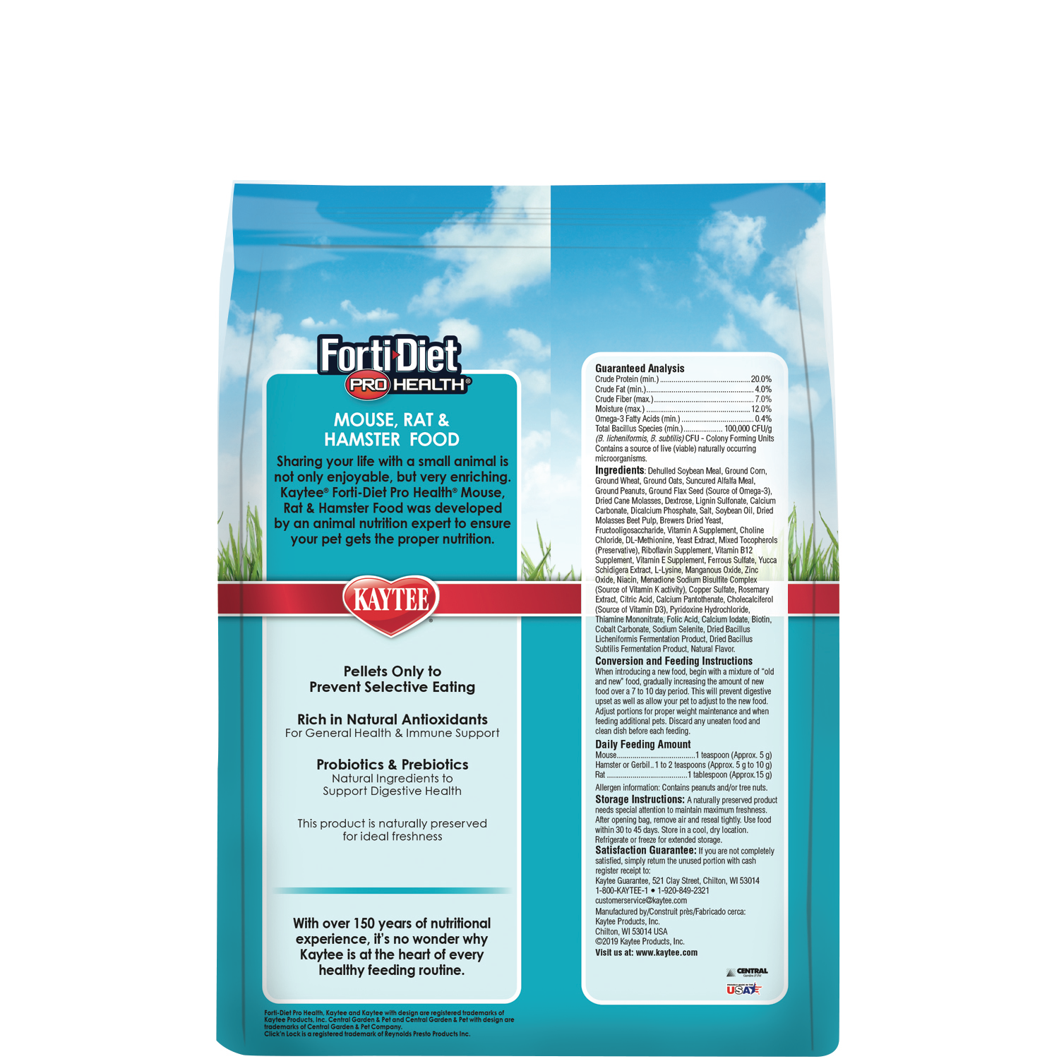 slide 3 of 7, Kaytee Pet Specialty Kaytee Pro Health Mouse, Rat, and Hamster Food 3 lb, 1 ct