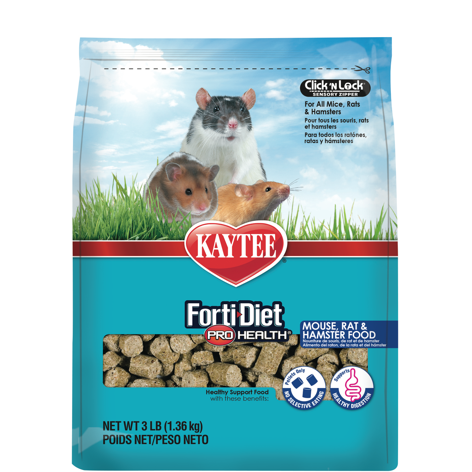 slide 1 of 7, Kaytee Pet Specialty Kaytee Pro Health Mouse, Rat, and Hamster Food 3 lb, 1 ct