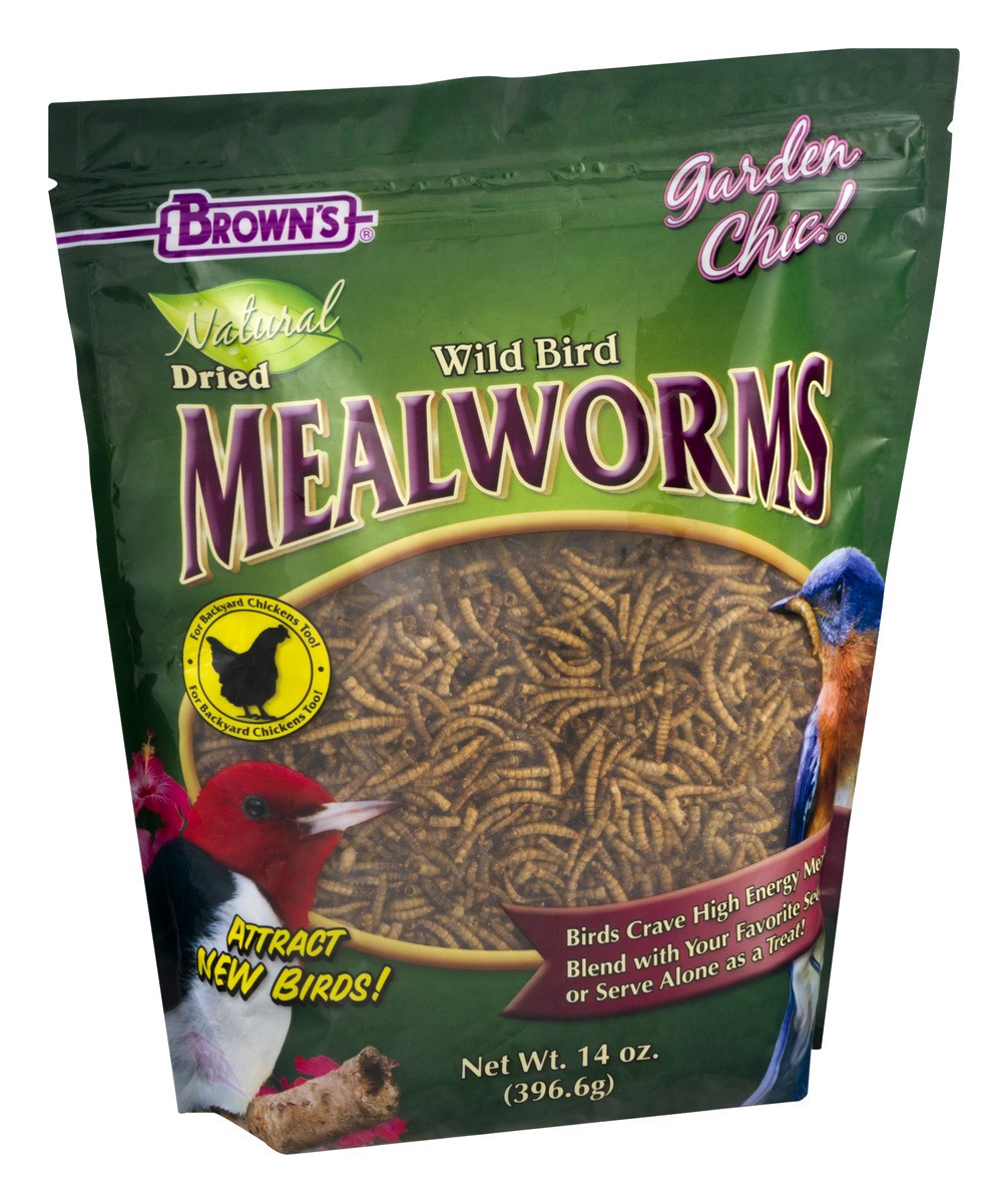 slide 9 of 9, Brown's Dried Natural Mealworms 14.0 oz, 14 oz