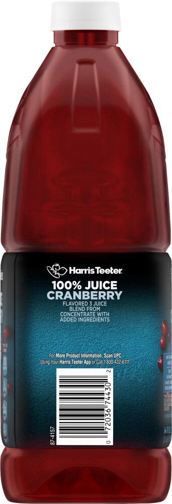 slide 2 of 4, Harris Teeter® 100% Cranberry Juice, 64 fl oz