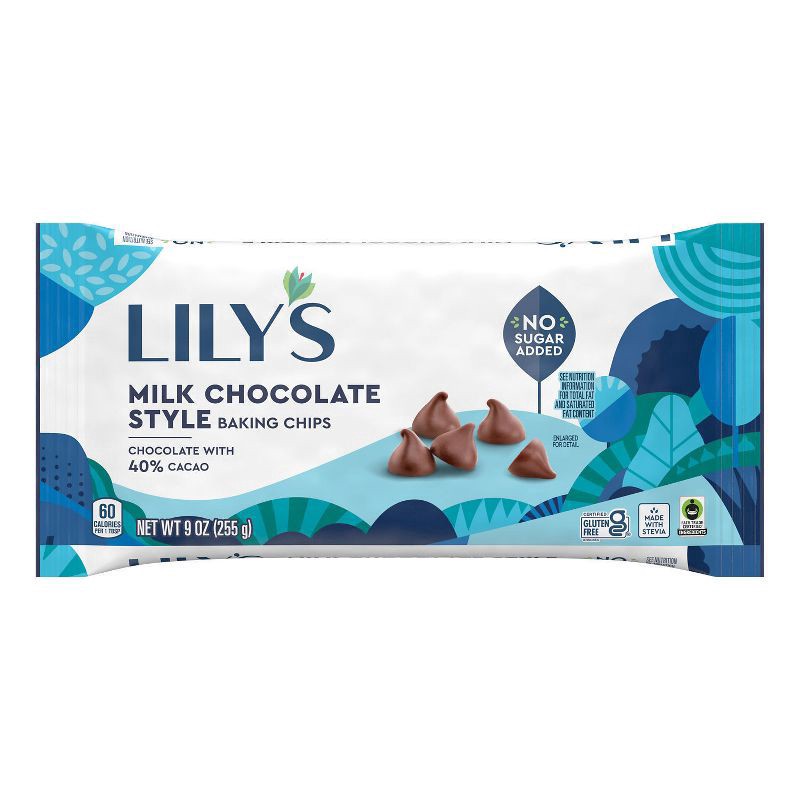 slide 1 of 3, Lily's Milk Style Chocolate Chips - 9oz, 9 oz