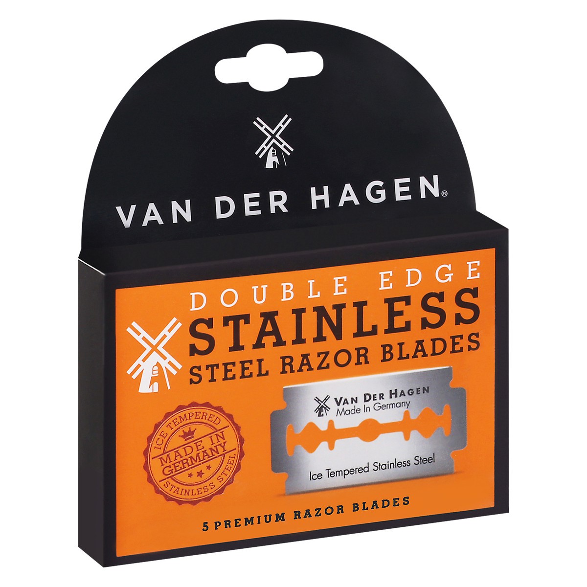 slide 5 of 12, Van Der Hagen Double Edge Stainless Steel Razor Blades 5 ea, 5 ct