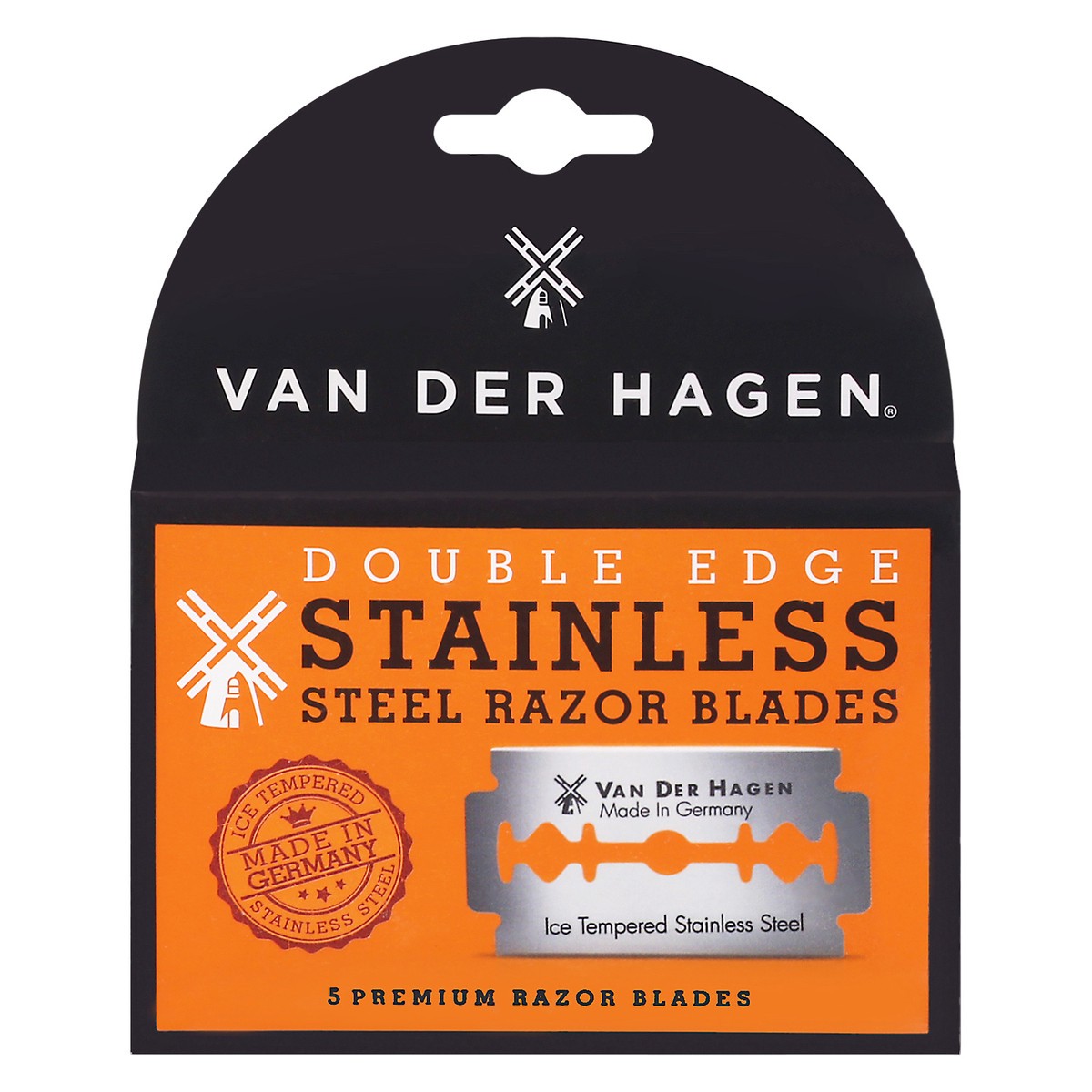 slide 1 of 12, Van Der Hagen Double Edge Stainless Steel Razor Blades 5 ea, 5 ct