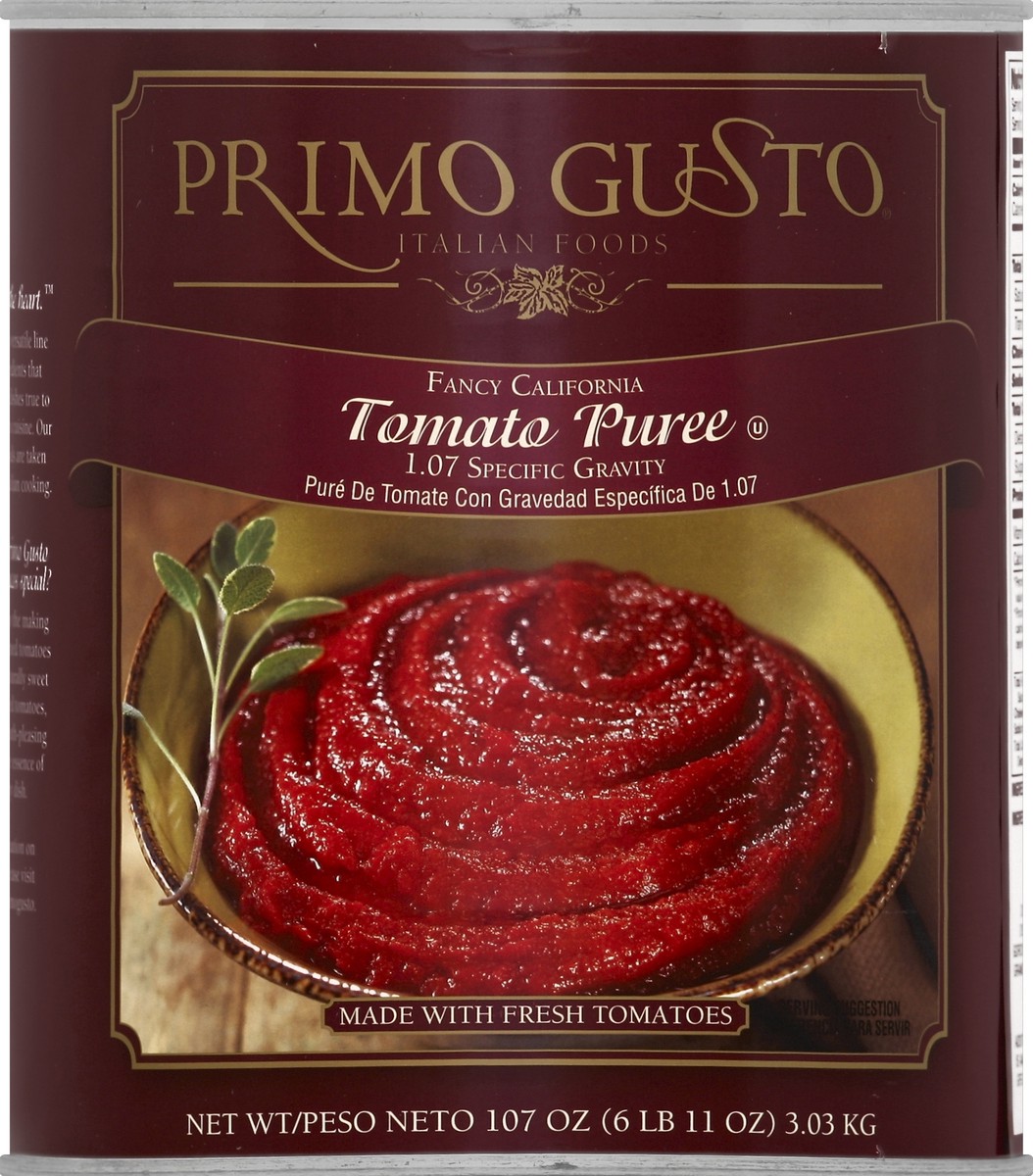 slide 2 of 2, Primo Gusto Tomato Puree, 112 oz