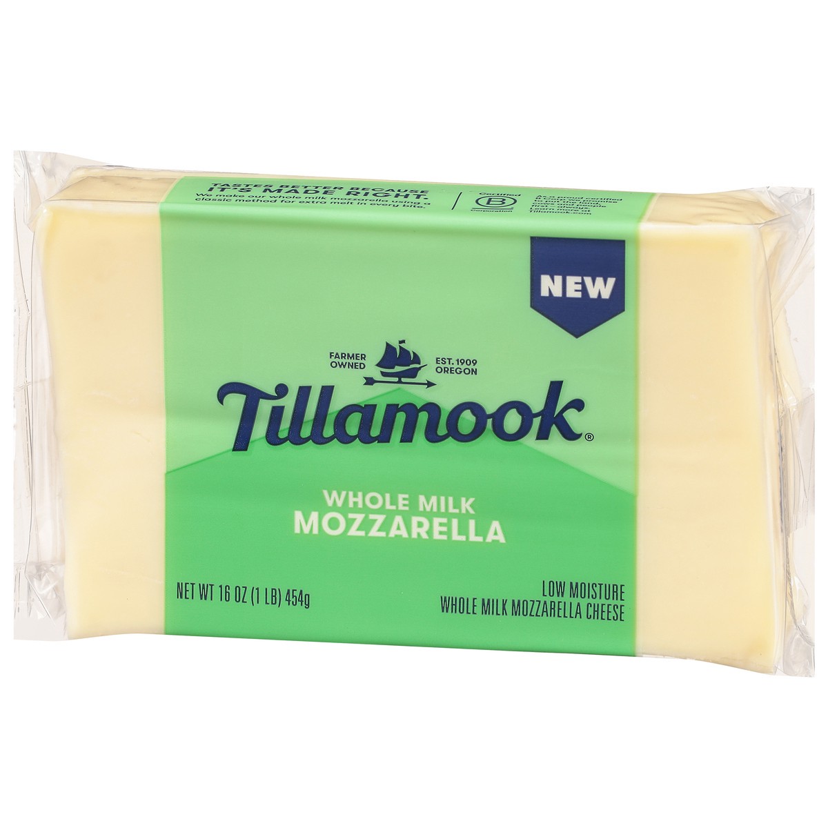 slide 4 of 13, Tillamook Whole Milk Mozzarella Cheese 16 oz, 16 oz