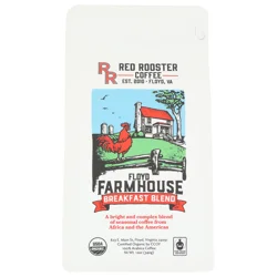 Red Rooster Coffee Floyd Farmhouse 100% Arabica Breakfast Blend Coffee 12 oz