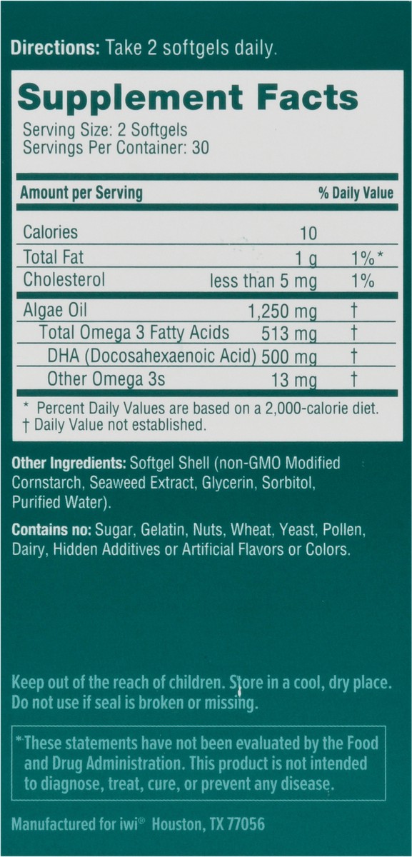 slide 8 of 9, iWi Omega-3 60 Softgels, 1 ct