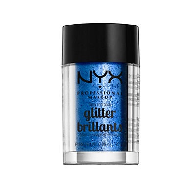 slide 1 of 1, NYX Professional Makeup Professional Makeup Face & Body Glitter Blue, 0.08 oz