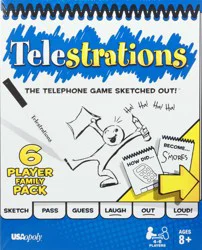 USAopoly Telestrations Ages 8+ Family Pack The Telephone Game Sketched Out 1 ea