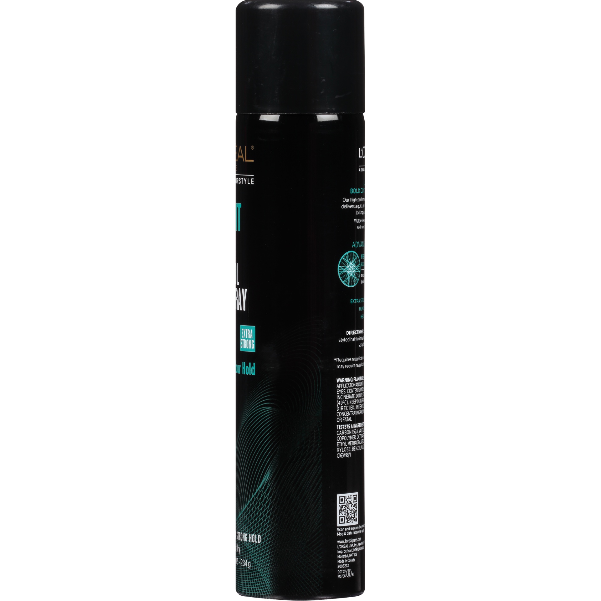 slide 4 of 6, L'Oréal Advanced Hairstyle Lock It Bold Control Hairspray, 8.25 oz