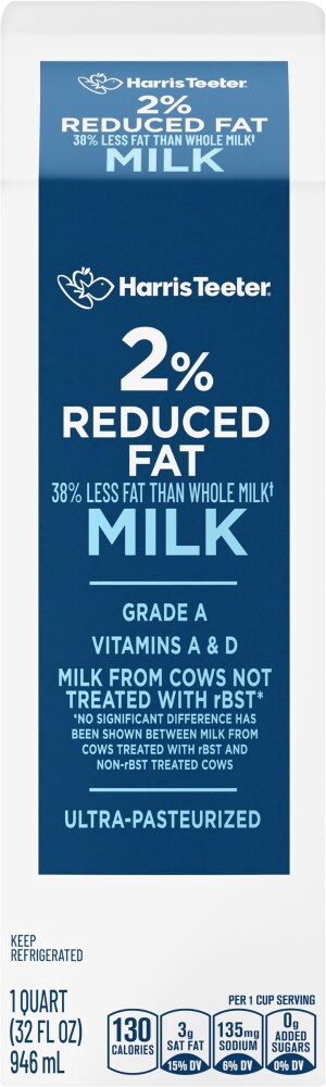 slide 2 of 5, Harris Teeter™ 2% Reduced Fat Milk, 32 fl oz