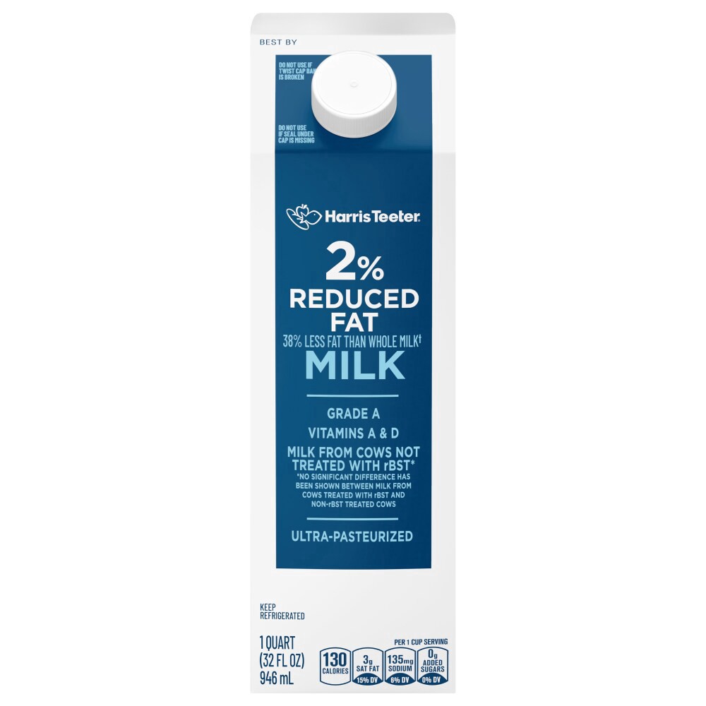 slide 1 of 5, Harris Teeter™ 2% Reduced Fat Milk, 32 fl oz