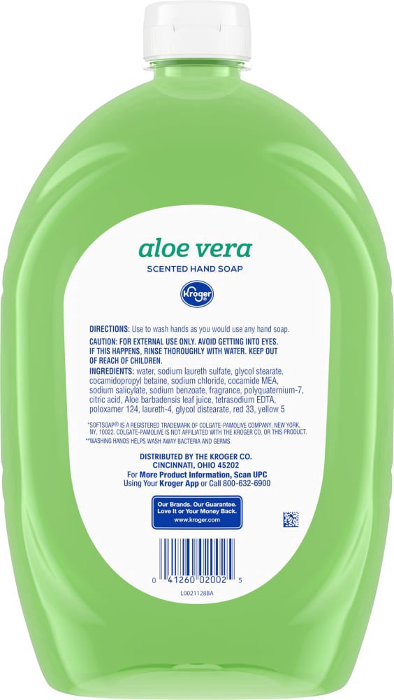 slide 2 of 2, Kroger Aloe Vera Liquid Hand Soap, 50 fl oz