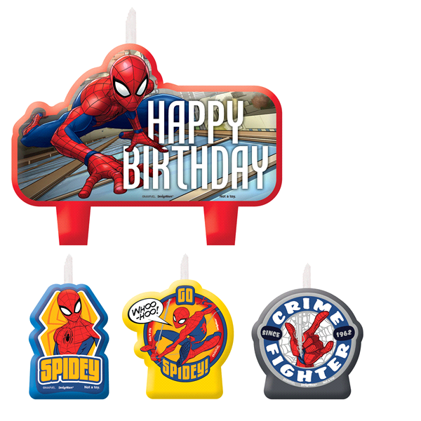 slide 1 of 1, Spider-Man Happy Birthday Candle Set, 1 ct