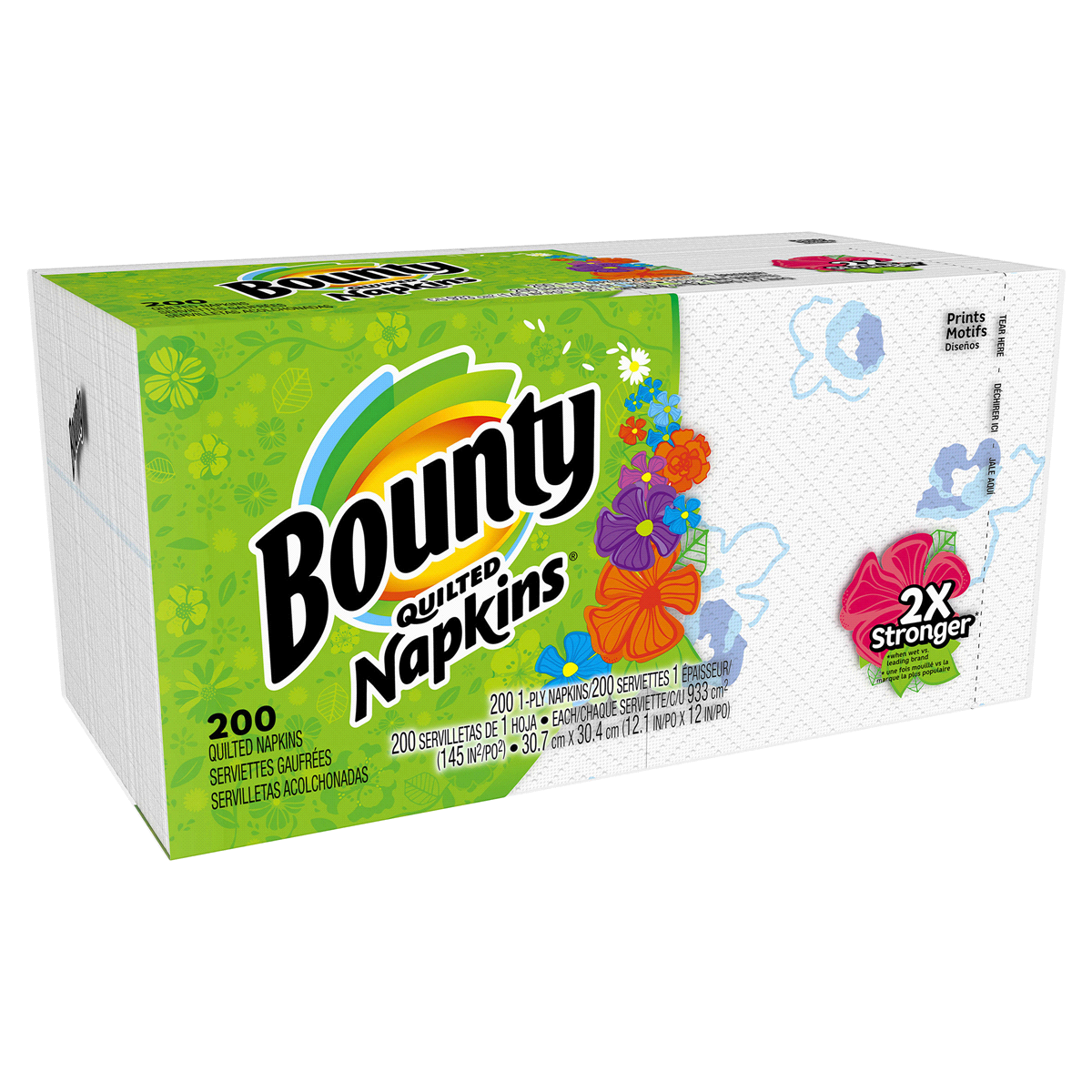 slide 7 of 7, Bounty Quilted White Paper Napkins, 200 ct