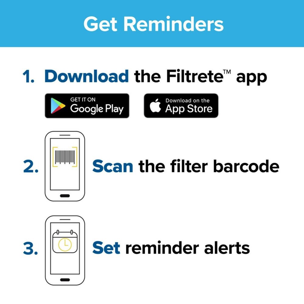 slide 3 of 6, 3M Filtrete Micro Allergen Filter, 14 in x 14 in x 1 in