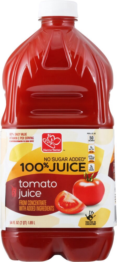 slide 4 of 4, Harris Teeter™ 100% Tomato Juice, 64 fl oz