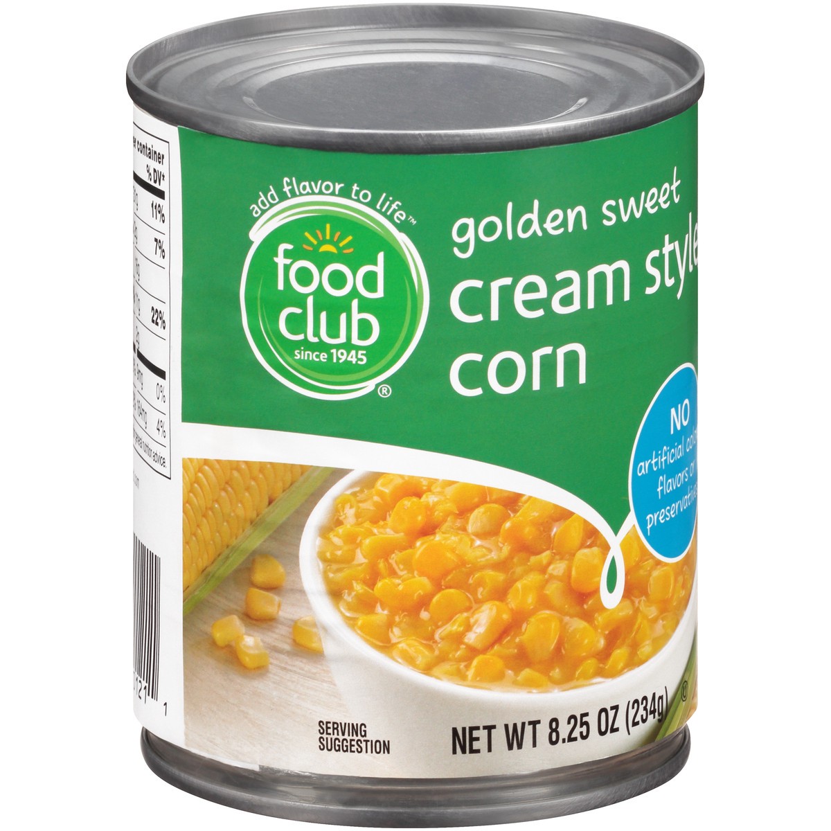 slide 3 of 13, Food Club Golden Sweet Cream Style Corn, 8.25 oz