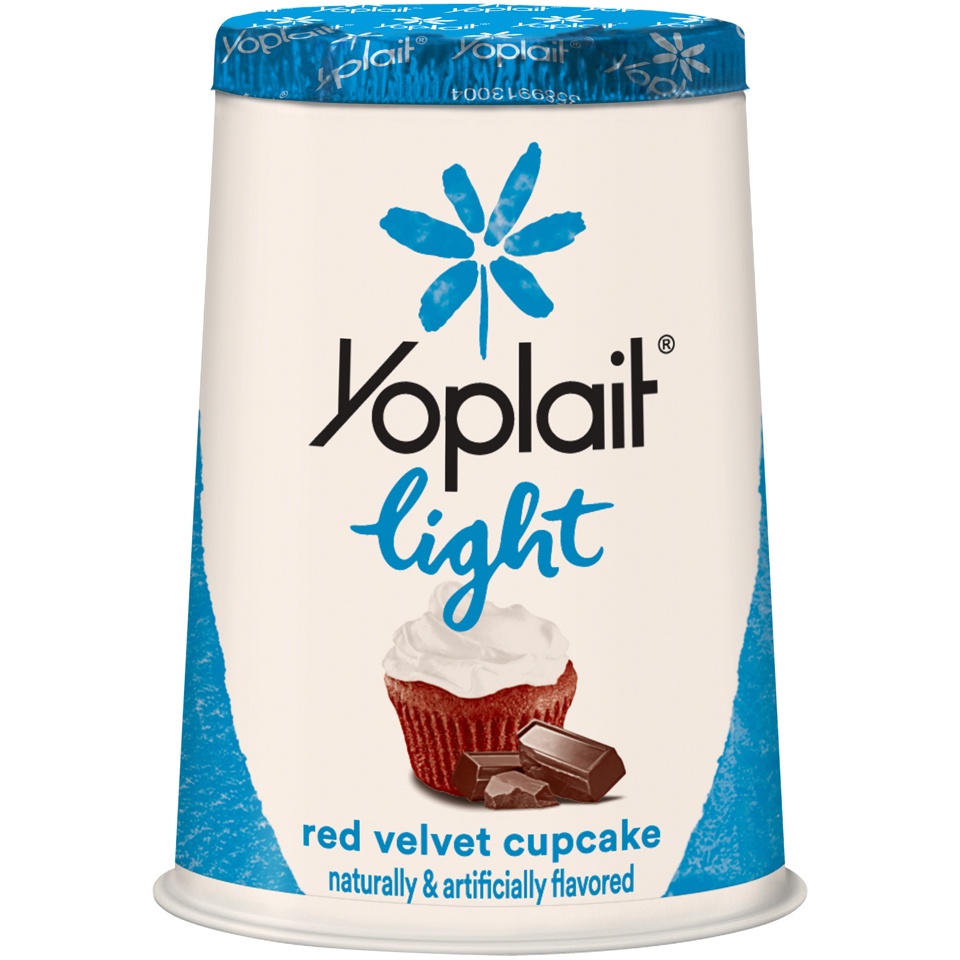 slide 1 of 1, Yoplait Light Yogurt, Fat Free, Red Velvet Cupcake, 6 oz