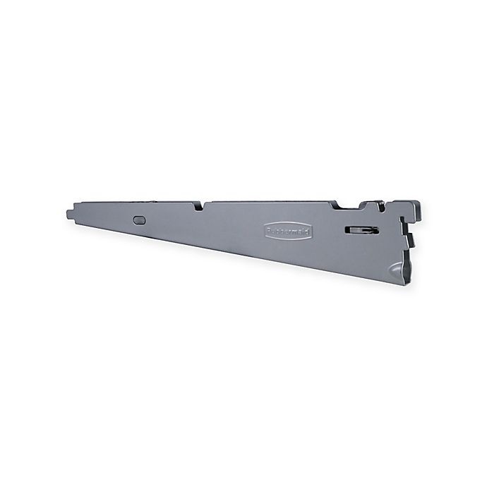 slide 1 of 4, Rubbermaid FastTrack Garage D-Shelf Bracket with Clips, 16 in