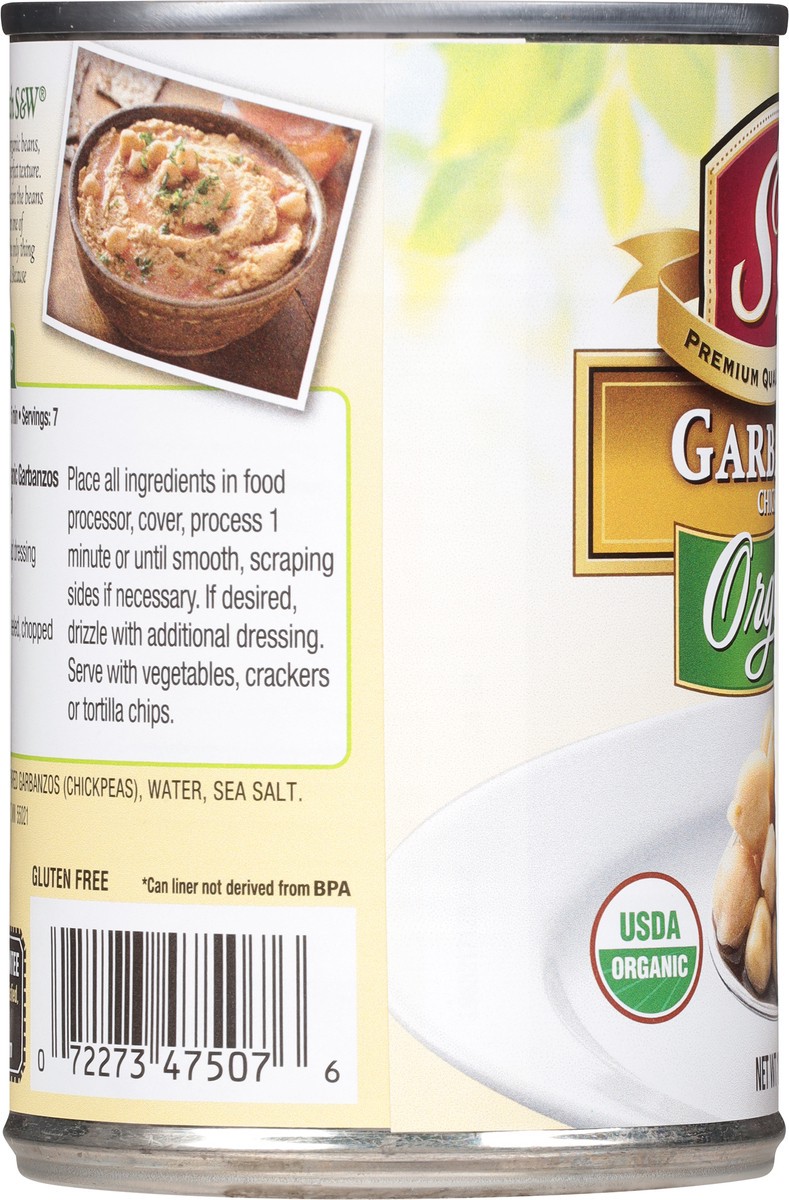 slide 6 of 11, S&W Organic Chick Peas Garbanzos 15.5 oz, 15.5 oz