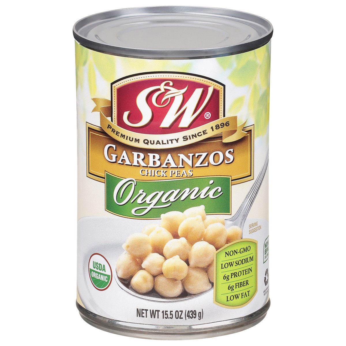 slide 9 of 11, S&W Organic Chick Peas Garbanzos 15.5 oz, 15.5 oz