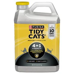Tidy Cats Purina Tidy Cats Clumping Cat Litter, 4-in-1 Strength Multi Cat Litter - 20 lb. Jug