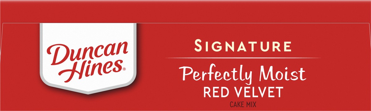 slide 7 of 9, Duncan Hines Signature Perfectly Moist Red Velvet Cake Mix 15.25 oz, 15.25 oz