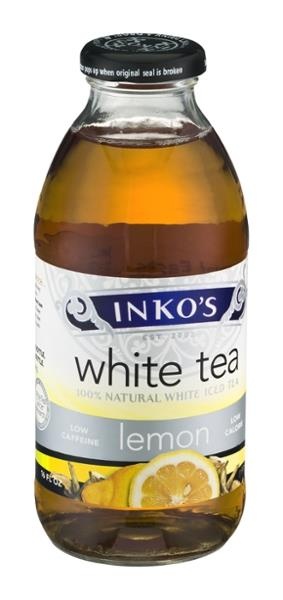 slide 1 of 1, Inko's Lemon White Tea, 16 fl oz