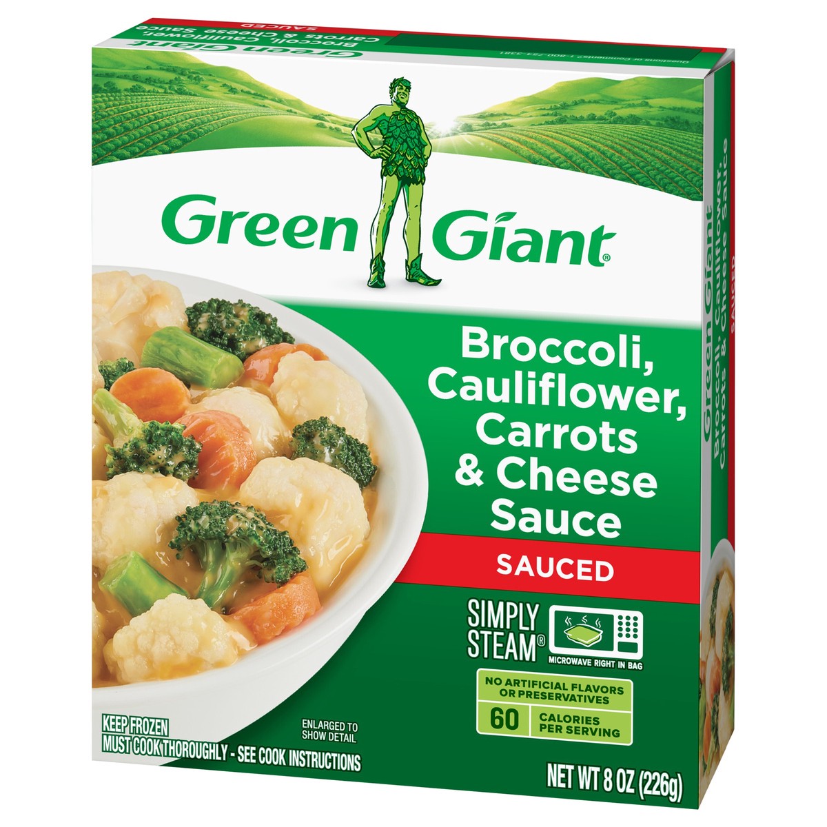 slide 3 of 9, Green Giant Simply Steam Sauced Broccoli, Cauliflower, Carrots & Cheese Sauce 8 oz, 8 oz