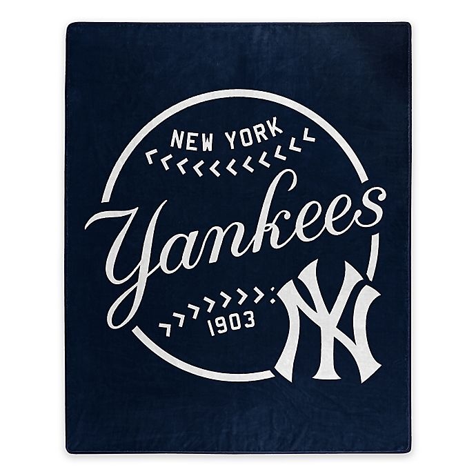 slide 1 of 1, MLB New York Yankees Jersey Raschel Throw Blanket, 1 ct