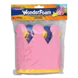 Creativity Street WonderFoam Crowns, 4 Assorted Colors, 23-5/8" x 6-5/16", 4 Count