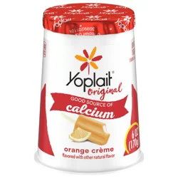 Yoplait Original Orange Creme Low Fat Yogurt, 6 oz Yogurt Cup