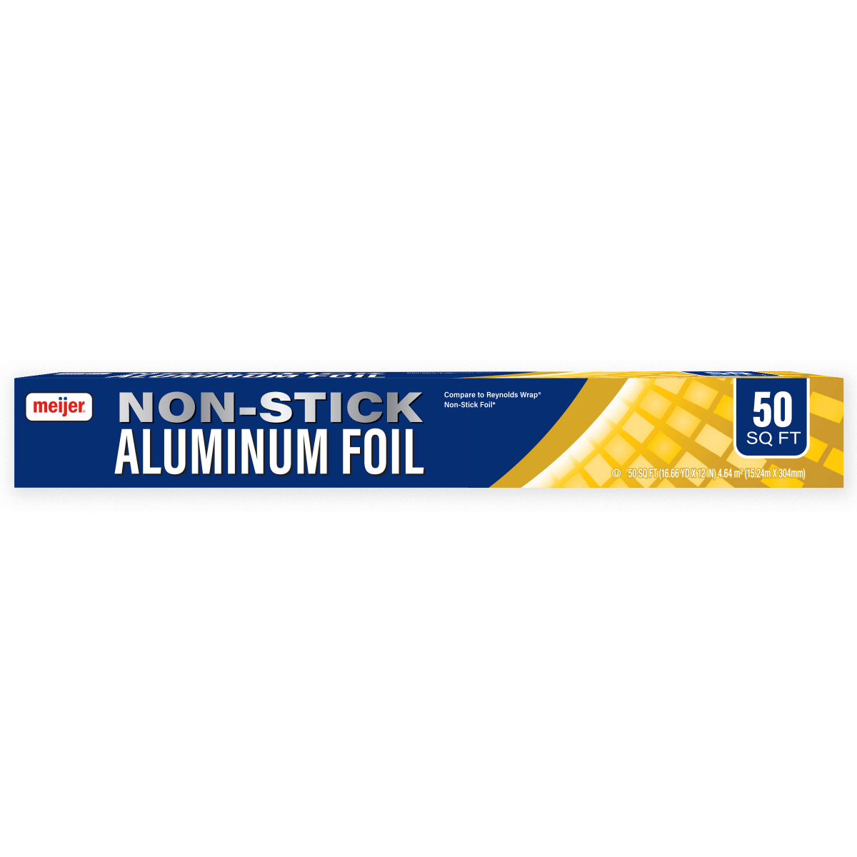slide 1 of 1, Meijer Aluminum Foil, Nonstick, 50 ft., 50 ft