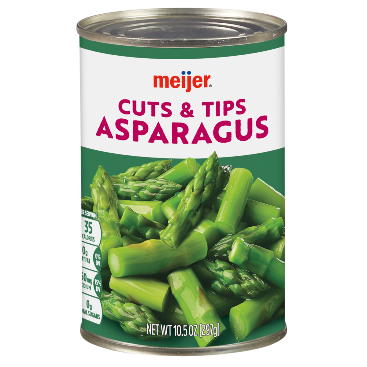 slide 1 of 5, Meijer Canned Asparagus Cuts & Tips, 10.5 oz