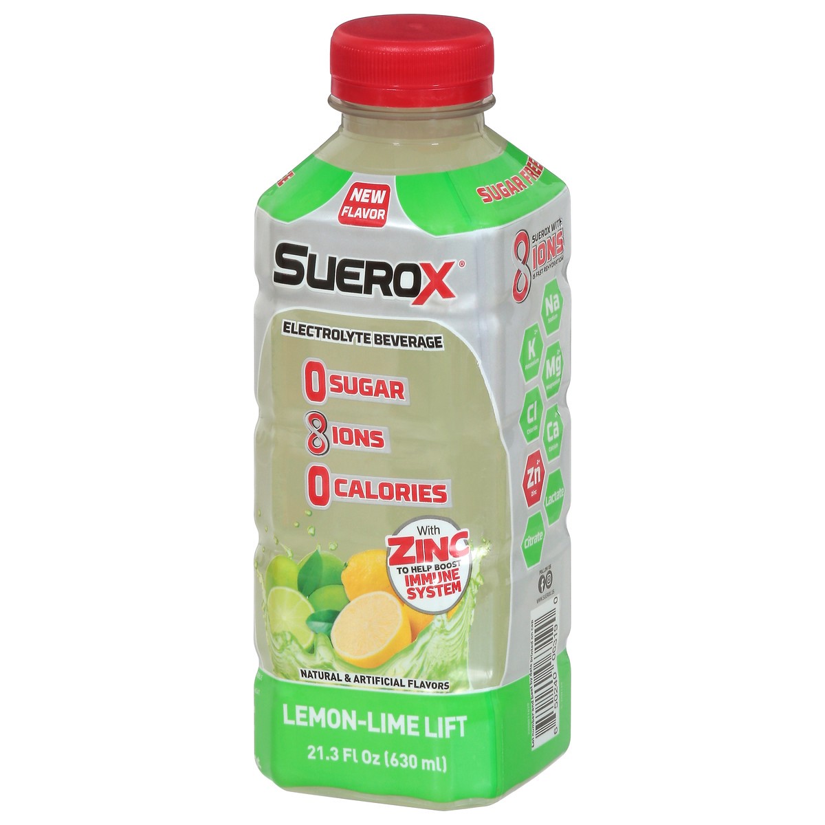 slide 4 of 9, SueroX Lemon-Lime Lift Electrolyte Beverage 21.3 fl oz, 21.30 fl oz