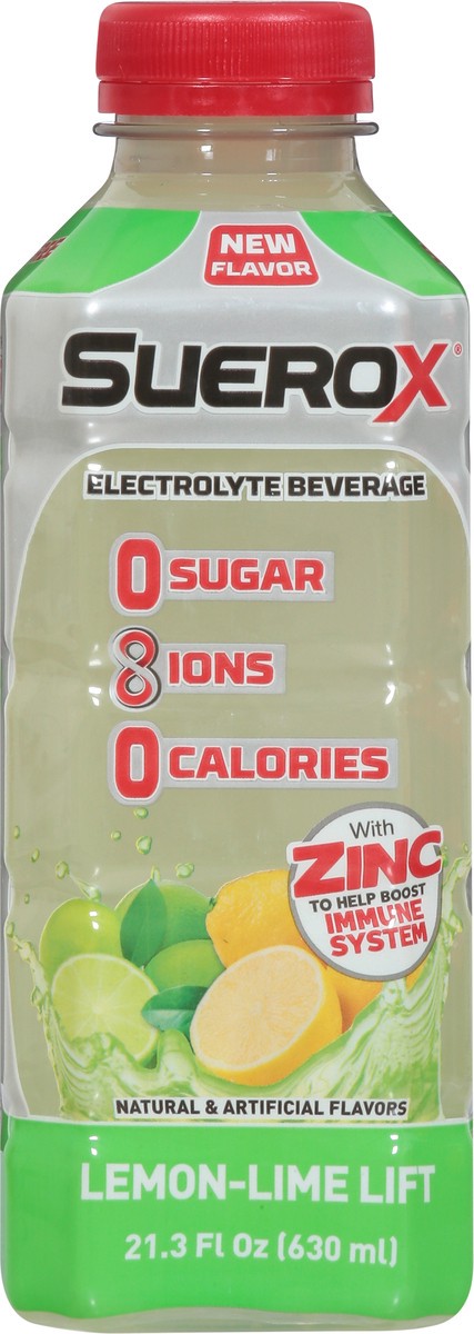 slide 6 of 9, SueroX Lemon-Lime Lift Electrolyte Beverage 21.3 fl oz, 21.30 fl oz