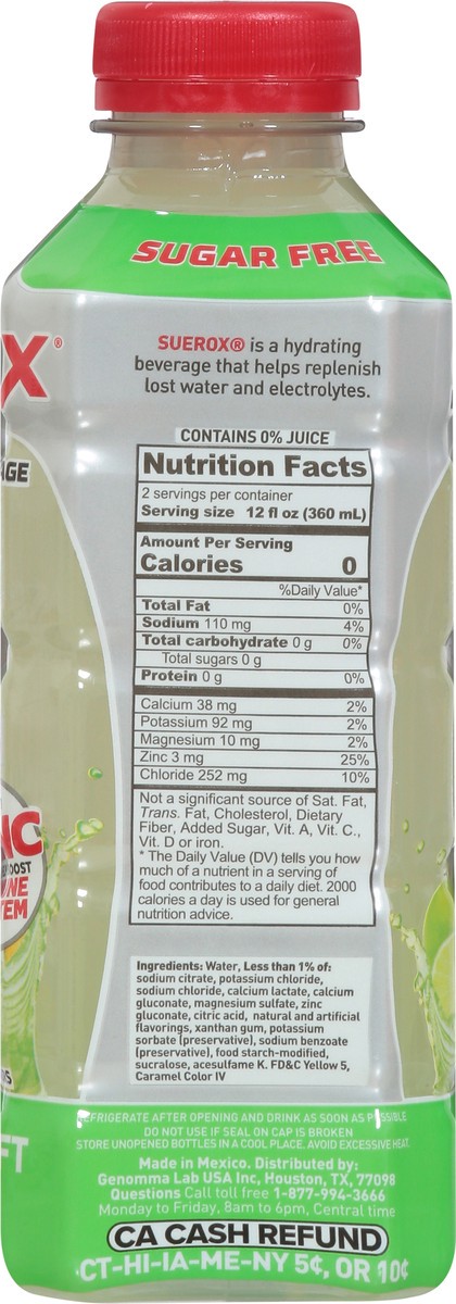 slide 9 of 9, SueroX Lemon-Lime Lift Electrolyte Beverage 21.3 fl oz, 21.30 fl oz