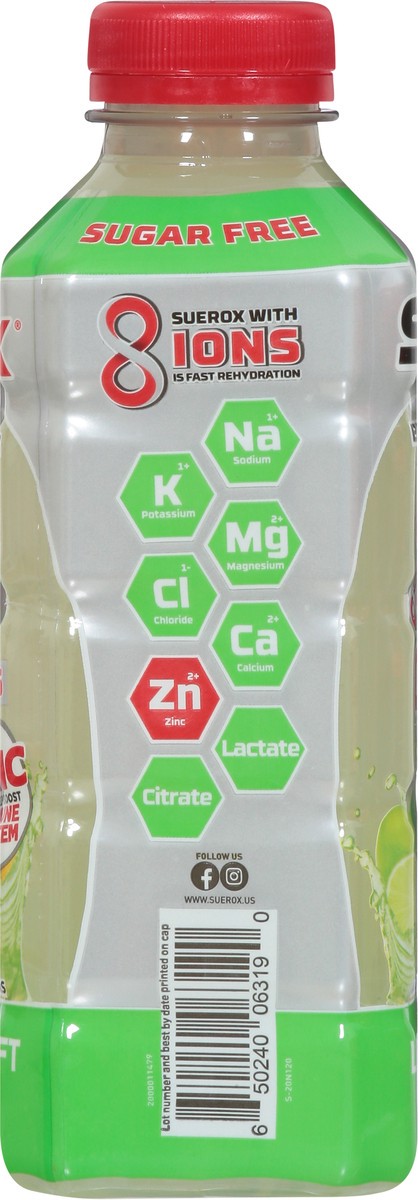 slide 8 of 9, SueroX Lemon-Lime Lift Electrolyte Beverage 21.3 fl oz, 21.30 fl oz