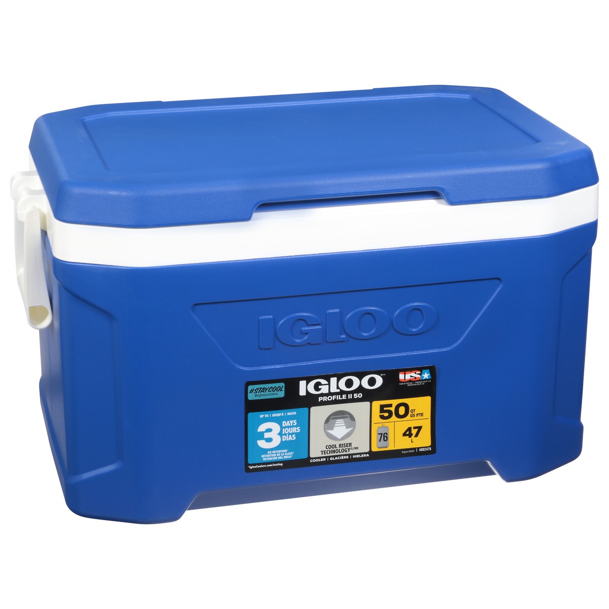 slide 7 of 9, Igloo Blue Profile Ii 50Qt Coolr, 1 ct