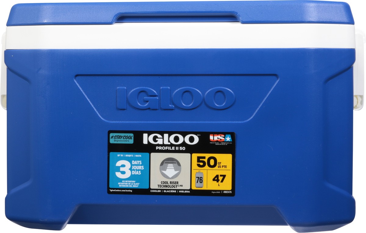 slide 2 of 9, Igloo Blue Profile Ii 50Qt Coolr, 1 ct