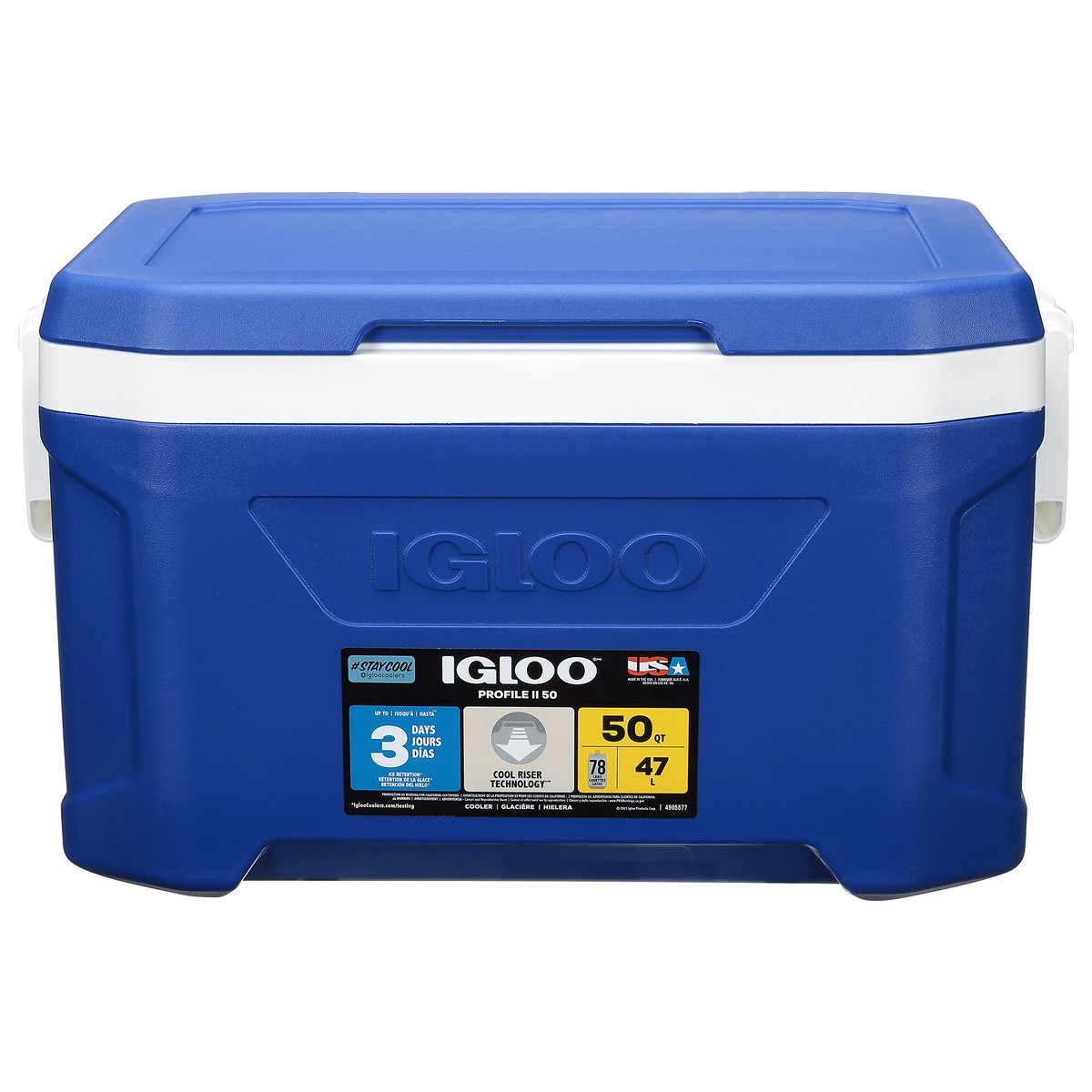slide 1 of 9, Igloo Profile II 50 Blue 50 qt Cooler 1 Each, 1 ct