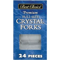 Best Choice Full Size Premium Crystal Forks
