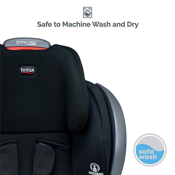 slide 9 of 13, Britax Grow With You ClickTight Plus SafeWash Harness-2-Booster Seat - Jet, 1 ct