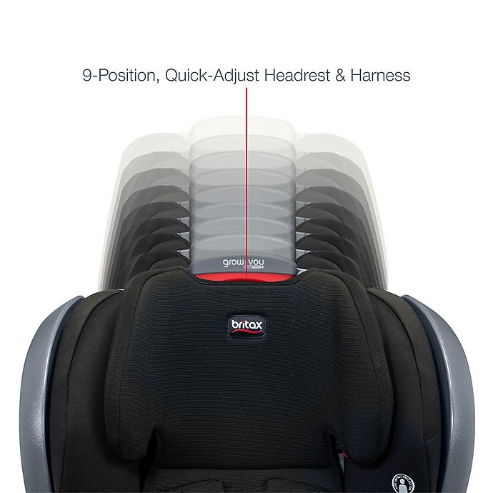 slide 10 of 13, Britax Grow With You ClickTight Plus SafeWash Harness-2-Booster Seat - Jet, 1 ct