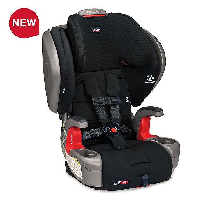 slide 1 of 13, Britax Grow With You ClickTight Plus SafeWash Harness-2-Booster Seat - Jet, 1 ct