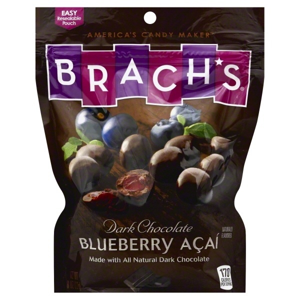 slide 1 of 1, Brach's Dark Chocolate Blueberry Acai, 1 ct