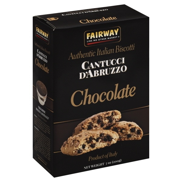 slide 1 of 1, Fairway Cantucci Chocolate, 7 oz